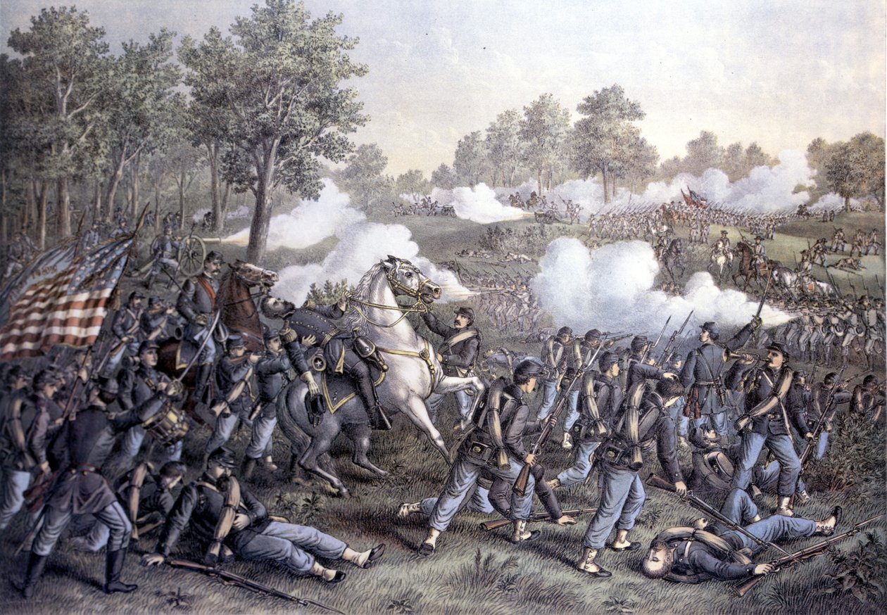 amerikansk borgerkrig af Unknown artist