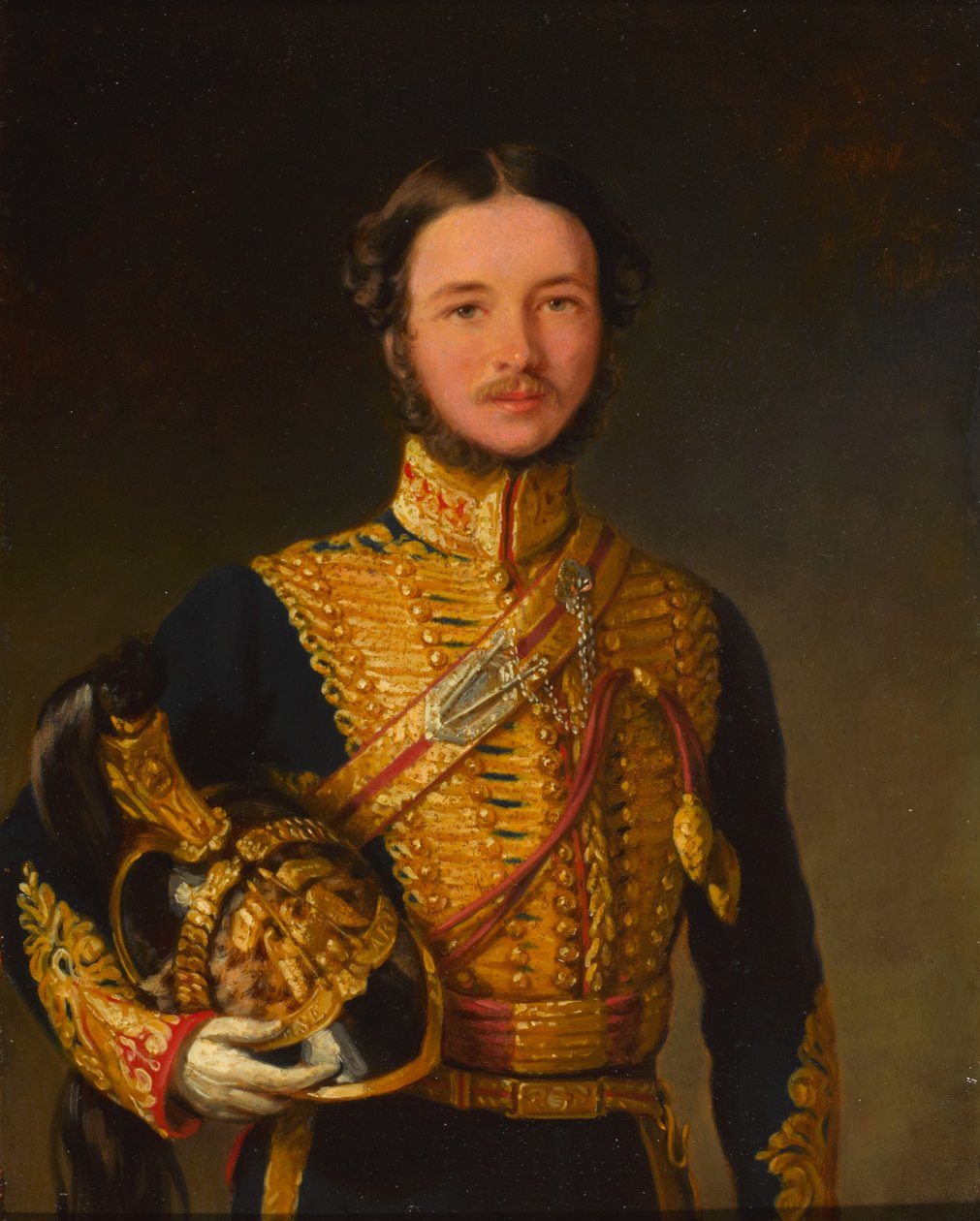 En officer af 1. troppe, Bombay Horse Artillery af Unknown artist
