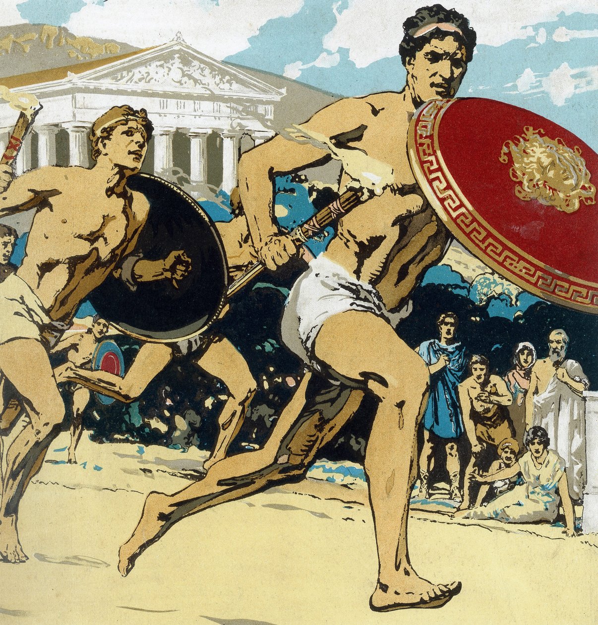 Antikkens olympiske lege af Unknown artist