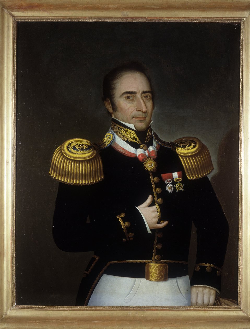 André Hyppolite Bouchard - Førstebetjent mod revolutionen i Buenos Ayres af Unknown artist