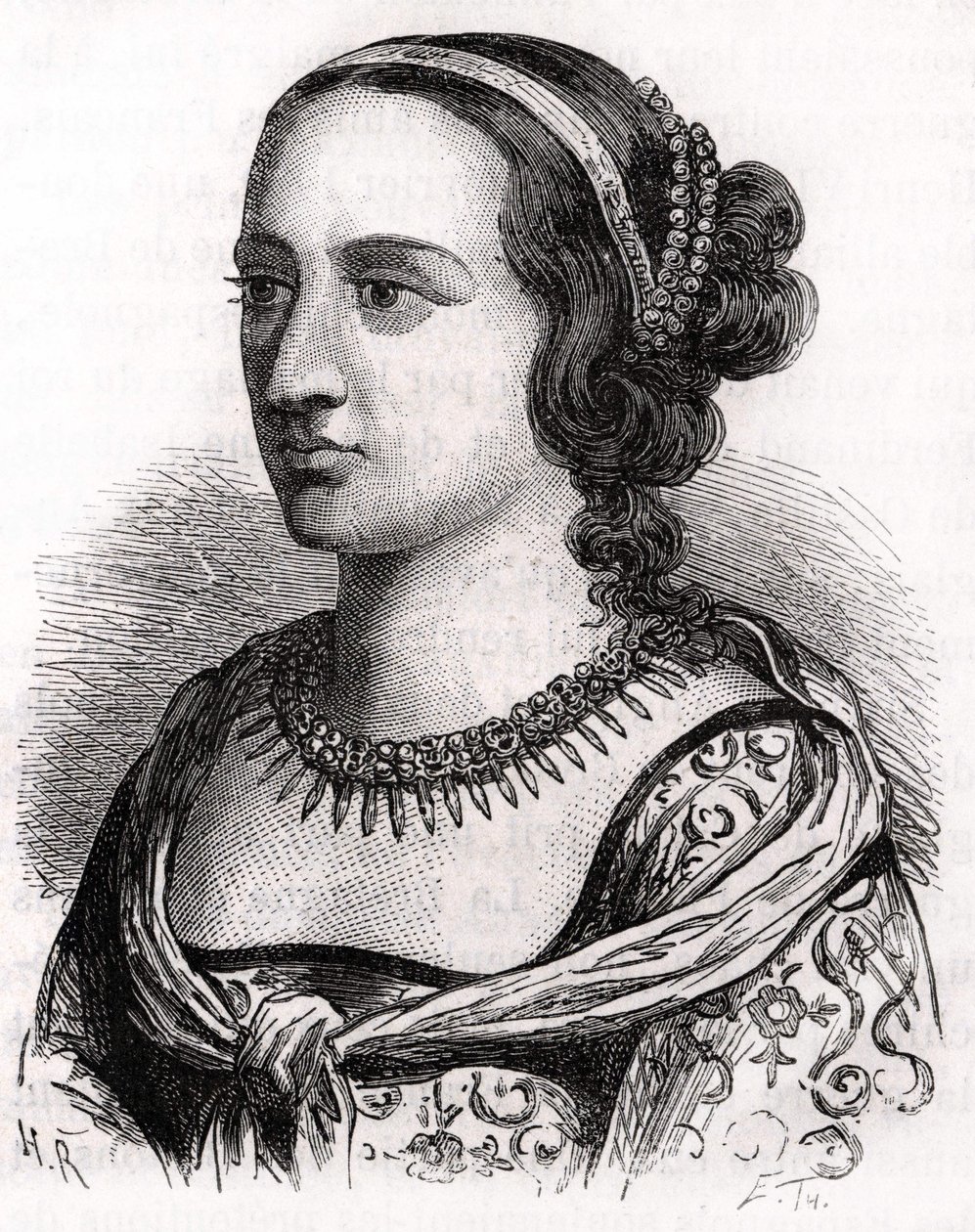 Anne de France, kendt som fruen af Beaujeu (1461 - 1522). af Unknown artist