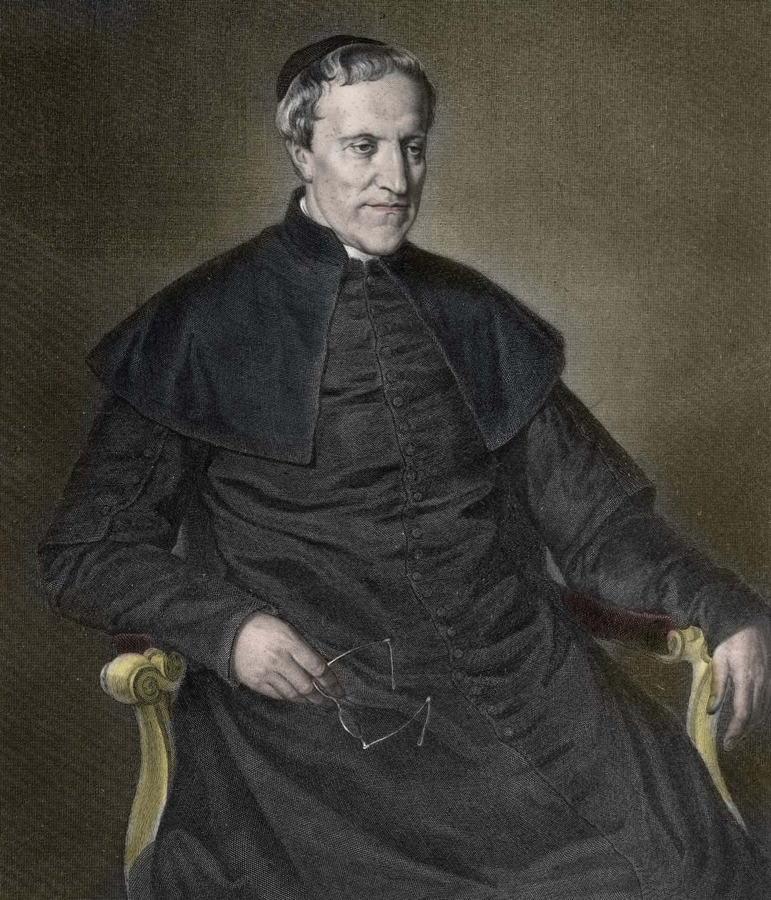 Antonio Rosmini (1797-1855), italiensk filosof og præst - Portræt af den italienske præst og filosof Antonio Rosmini Serbati (Rosmini-Serbati) (1797-1855) "" af Unknown artist