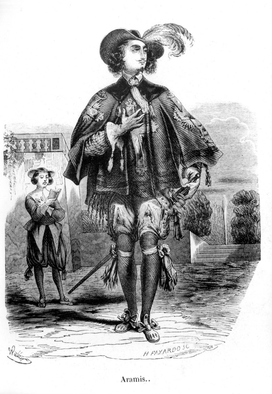 Aramis - i "De 3 musketerer"" af Alexandre Dumas Père. af Unknown artist