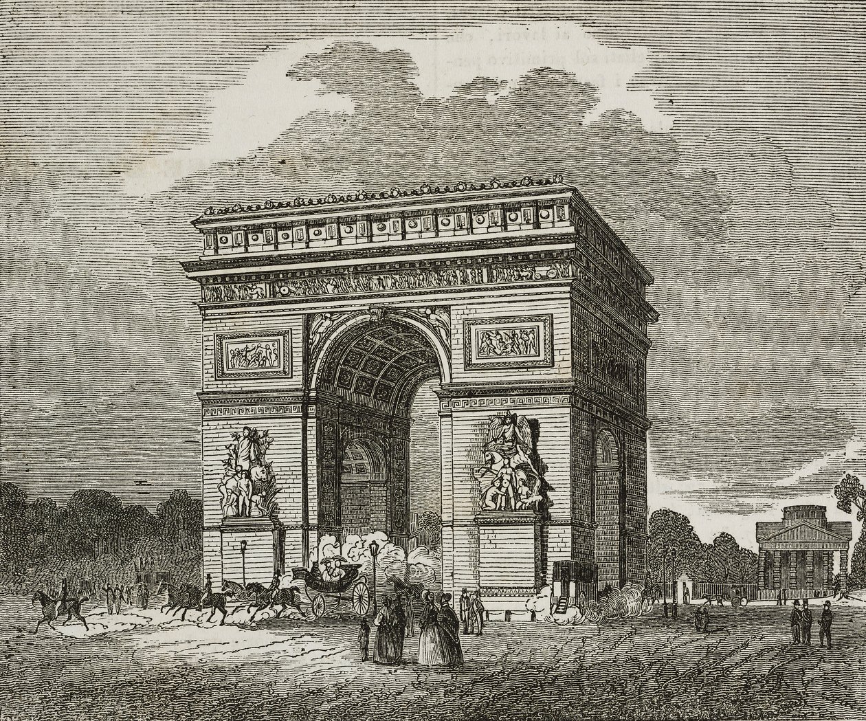 Triumfbuen, Paris, Frankrig af Unknown artist