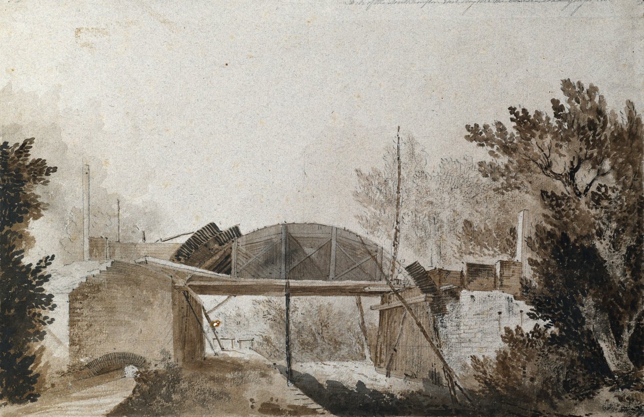 Arch of the Southampton Railway over Chelsea Road af Unknown artist