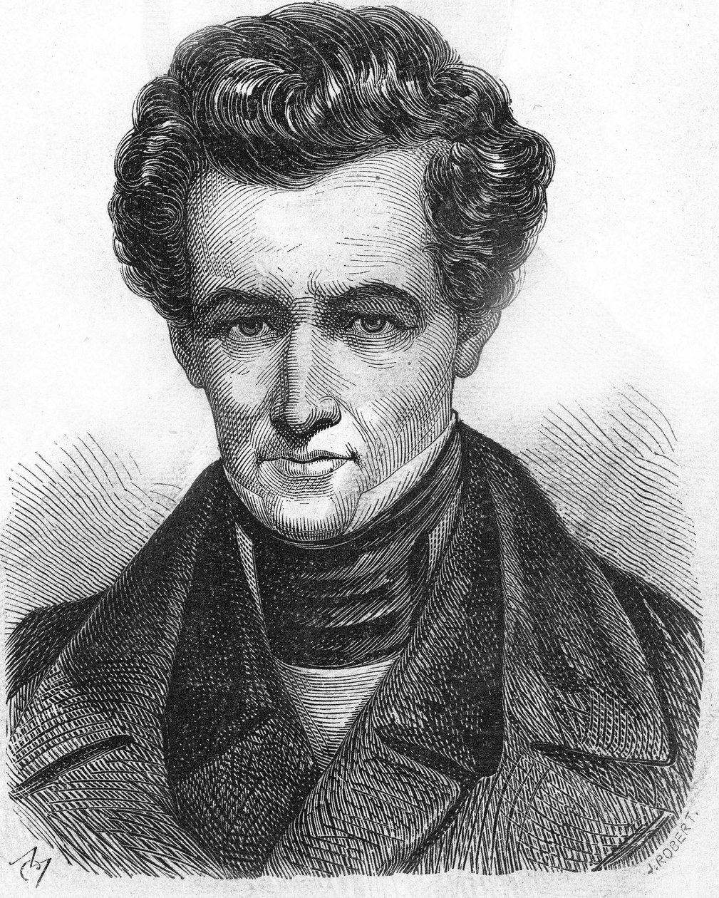 Armand Carrel (1800-1836), fransk journalist. af Unknown artist