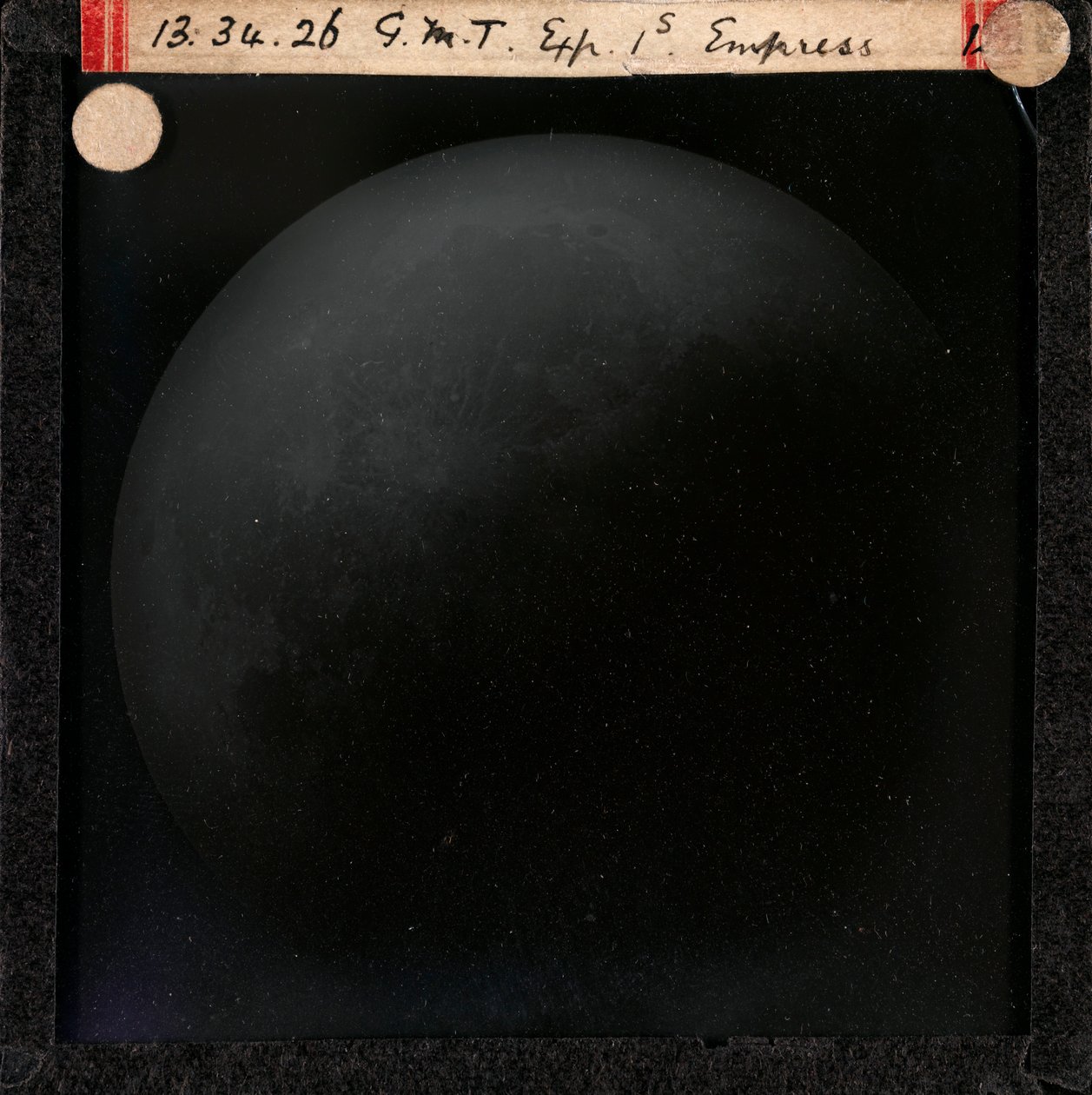 Astronomisk glaspladebillede af måneformørkelsen (1910) af Unknown Artist