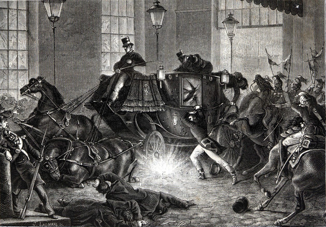 Felice Orsinis angreb mod Napoleon III den 01/01/1858 - i "" L