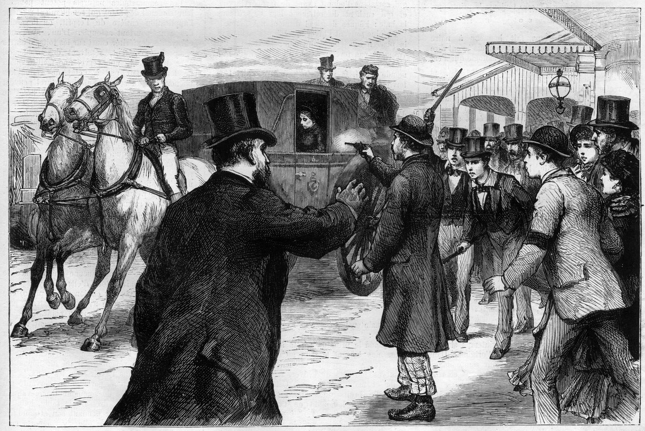 Angreb på dronning af England Victoria - den 2. marts af Unknown artist