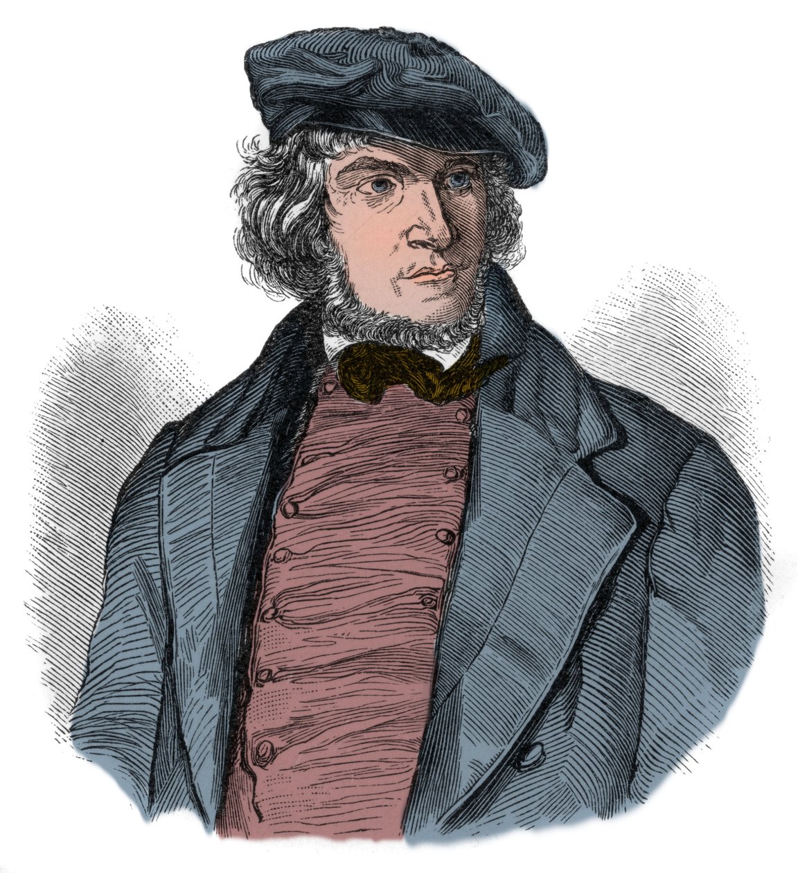 August Heinrich Hoffmann (Hoffmann von Fallersleben af Unknown artist