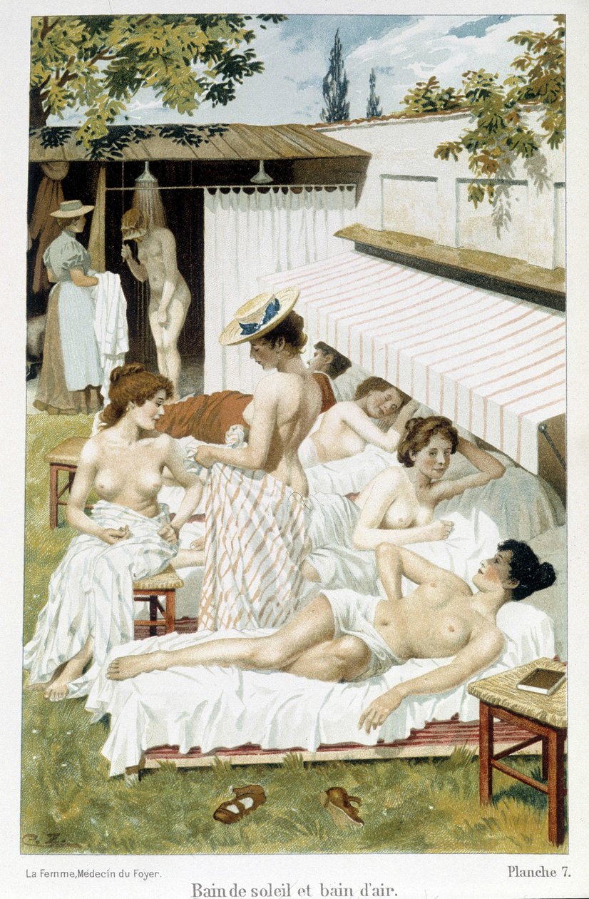 Solbadning og luftbadning - i "Kvinden, hjemmets læge"" af Unknown artist