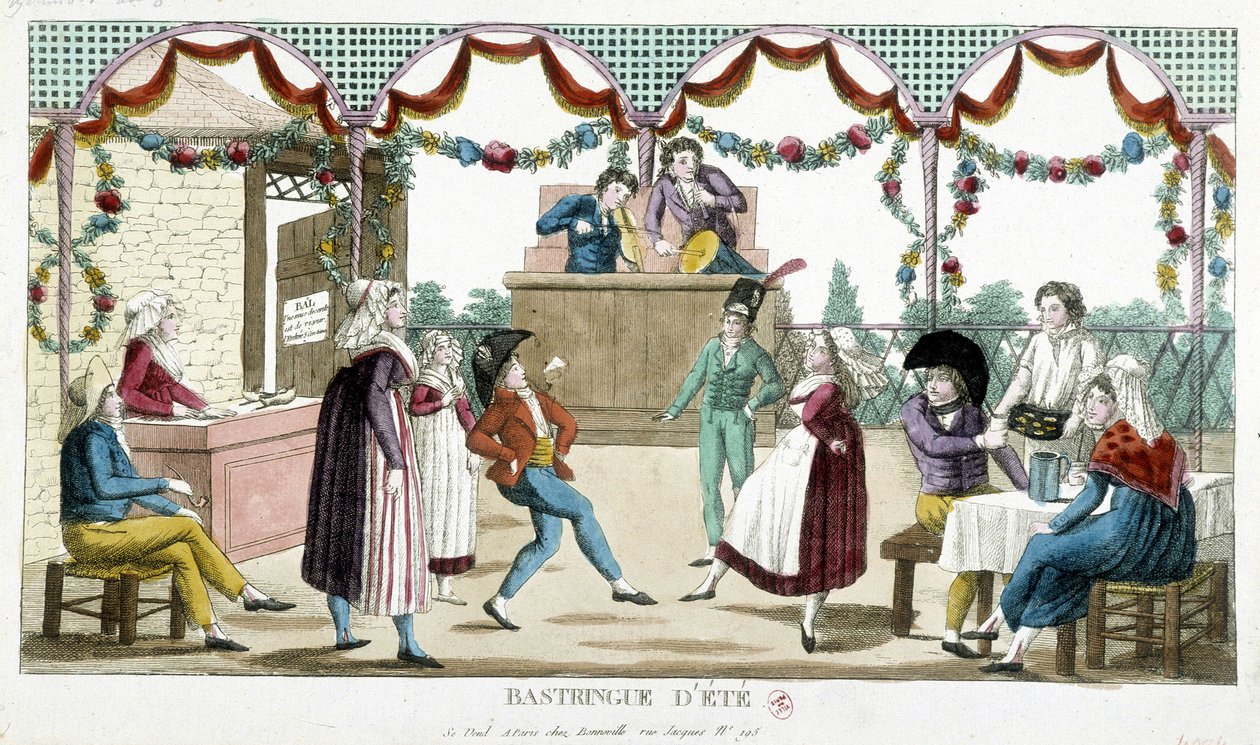 Bold: Sommerbastringue, n.d., slutningen af 1700-tallet af Unknown artist