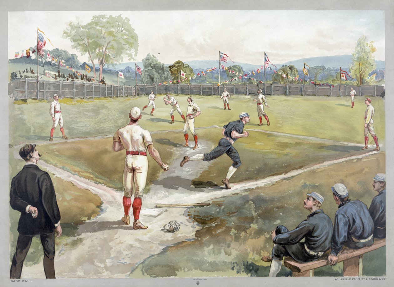 Baseball kamp af Unknown artist