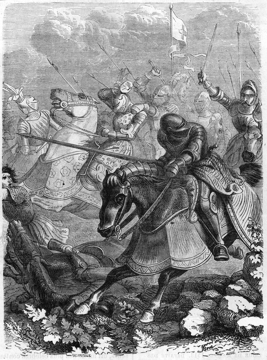 Slaget ved Guinegate eller Guinegatte (Frankrig), Sporenes Dag, 16. august af Unknown artist