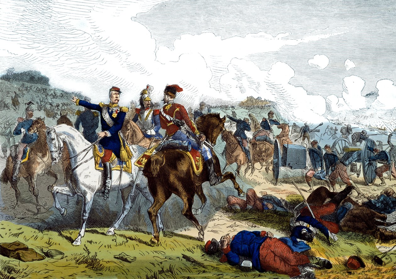 Slaget ved Reichshoffen eller Woerth, 6. august af Unknown artist