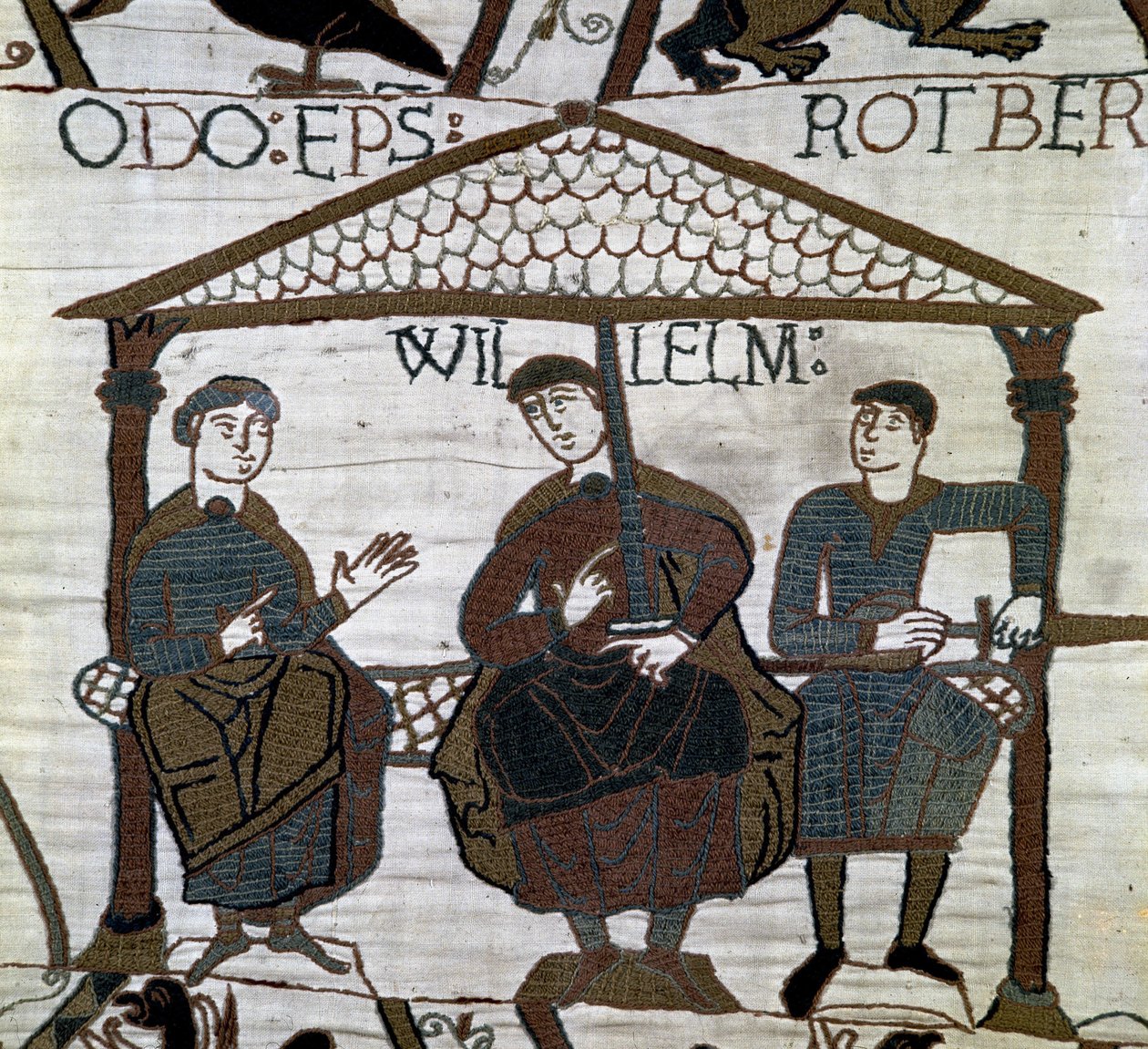 Bayeux-tapet, kendt som Broderi af Dronning Mathilde af Unknown artist
