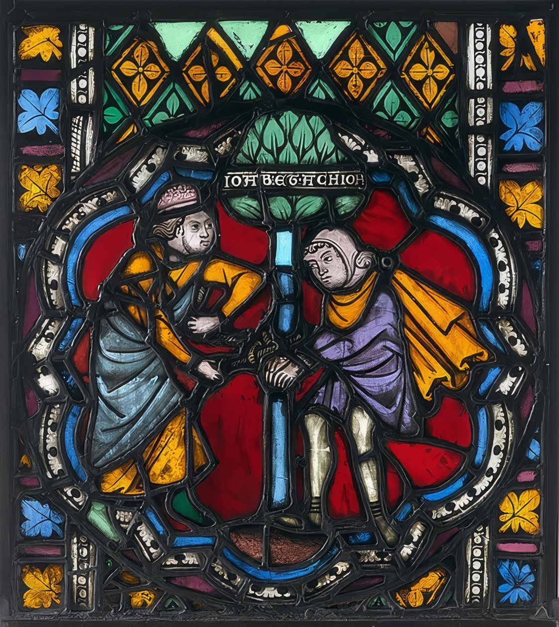 Betydelig glasrude. Strasbourg, omkring 1270 (sandsynligvis tidligere fra St. Thomas) af Unknown