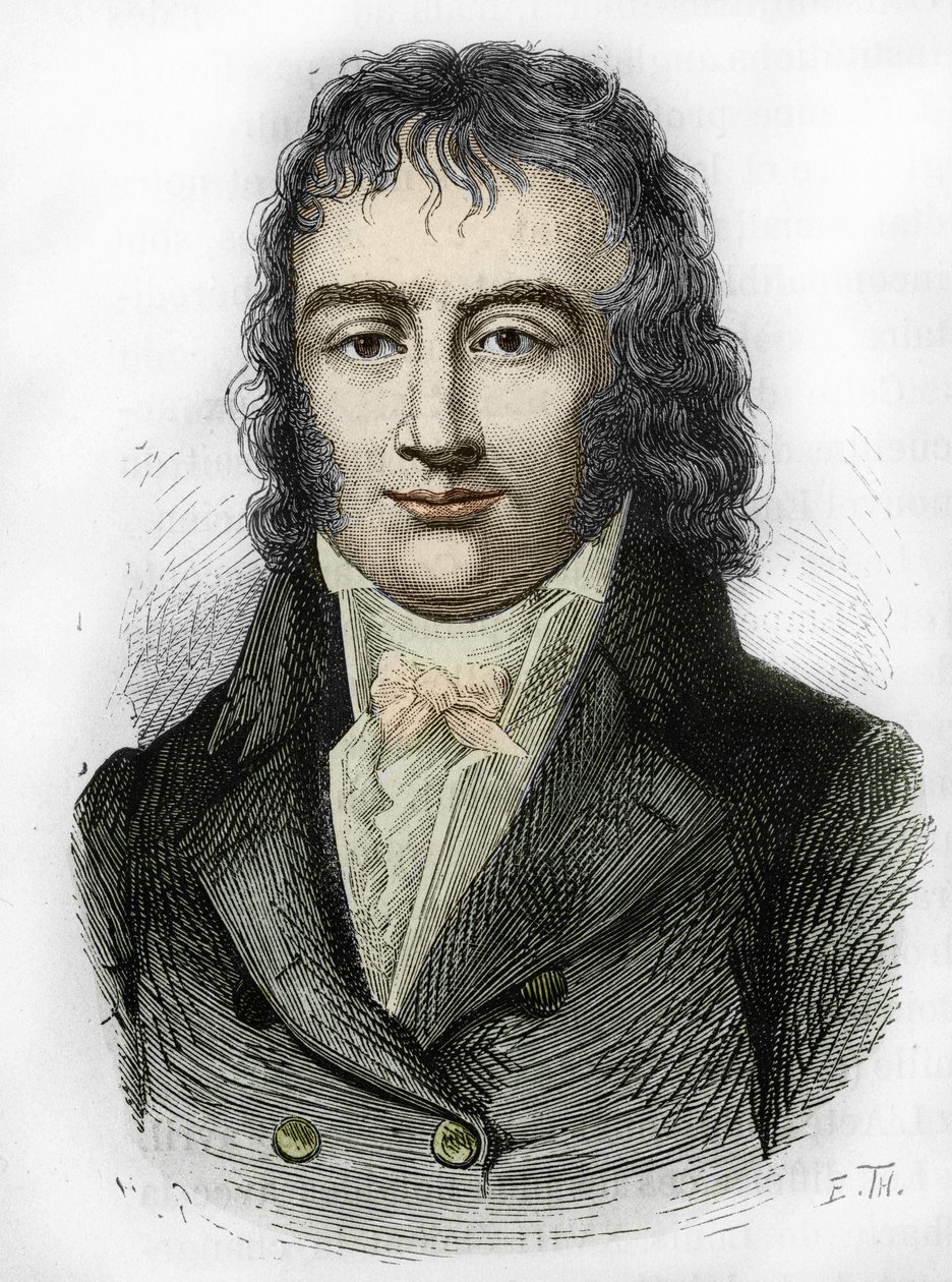 Benjamin Constant, fransk politiker og forfatter af schweizisk oprindelse (1767 - 1830) af Unknown artist