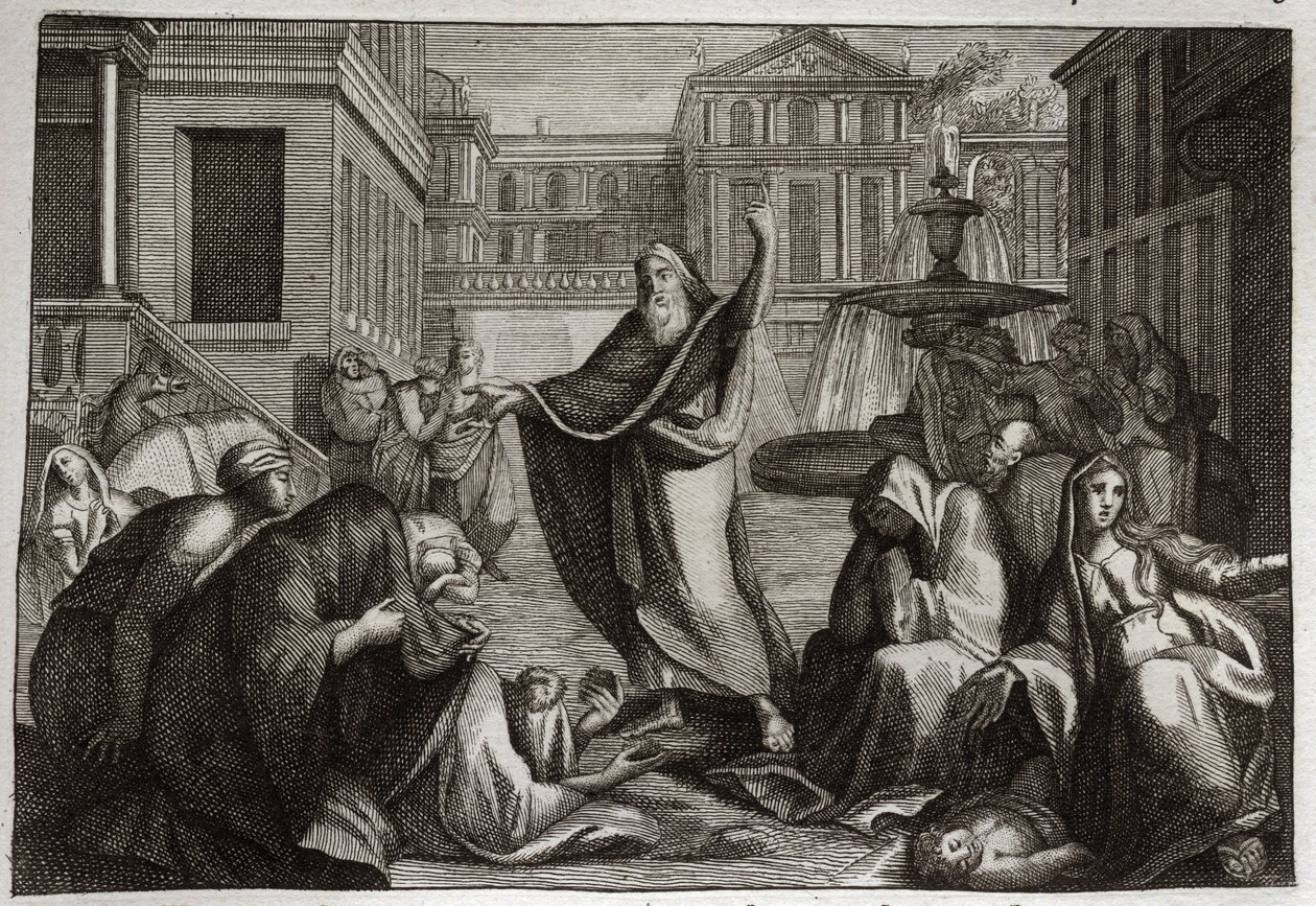 Bible of Royaumont, Gamle Testamente: Niniviternes anger. Indbyggerne i Nineve anger anger over profeten Jonas