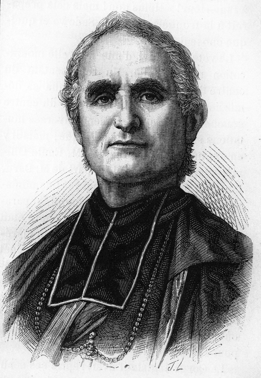 Biskop Félix Dupanloup (1802 - 1878), fransk prælat, biskop af Orléans af Unknown artist