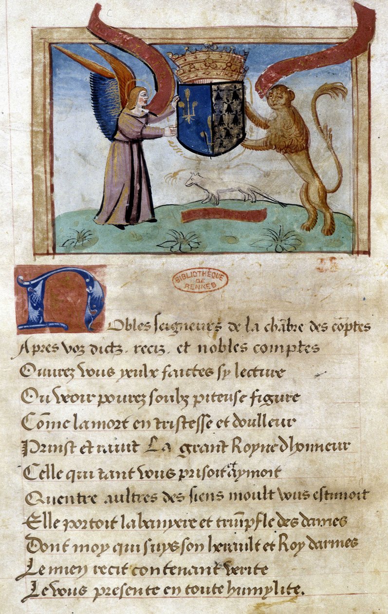 Blazon af Anne af Bretagne af Unknown artist
