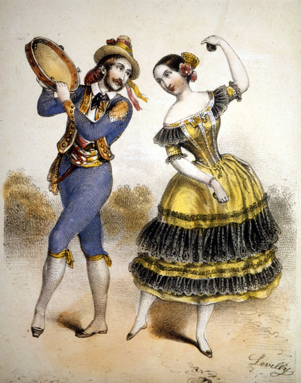 Bolero. Indgravering omkring 1850. af Unknown artist