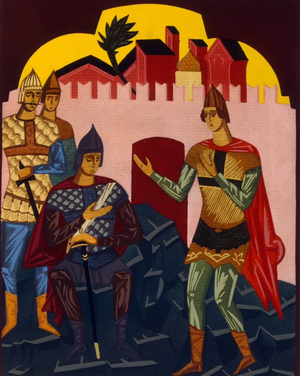 Boris Godunov, kostumedesign, til operaen af Modest Mussorgsky af Unknown Artist