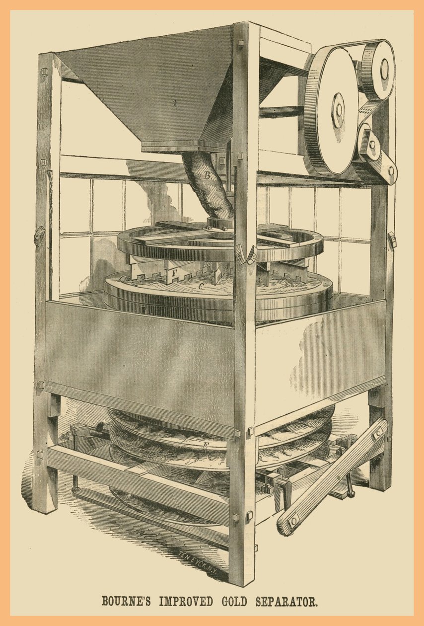 Bournes forbedrede guldseparator af Unknown Artist