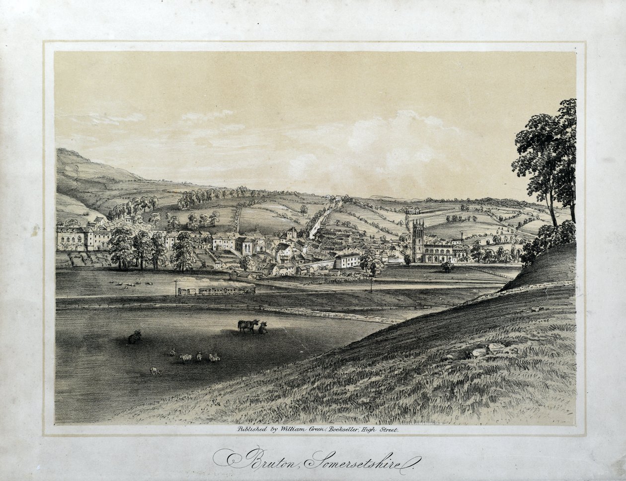 Bruton, Somersetshire af Unknown artist