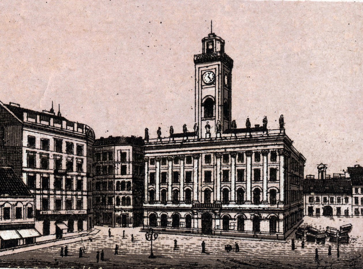 Budapest, Ungarn: Det gamle rådhus. i "" Verden illustrerer 168 visninger"" Udateret (slutningen af det 19. århundrede) af Unknown artist