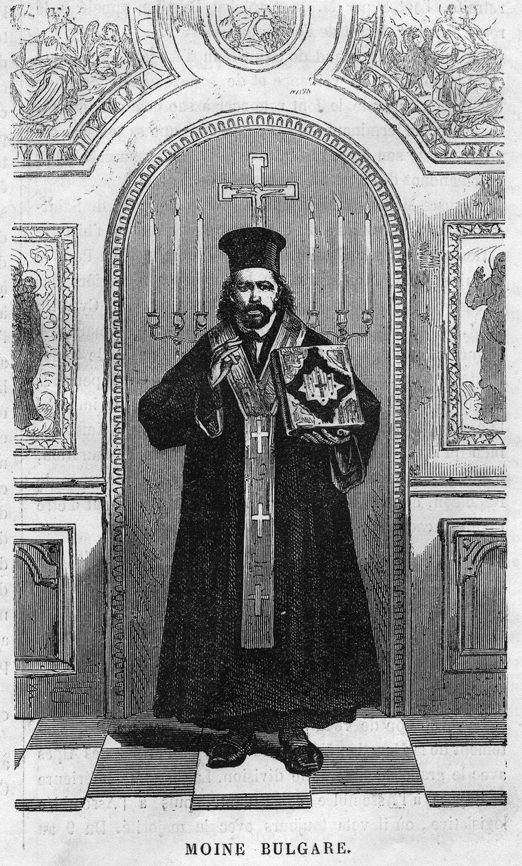 Bulgarsk munk i 1869. af Unknown artist