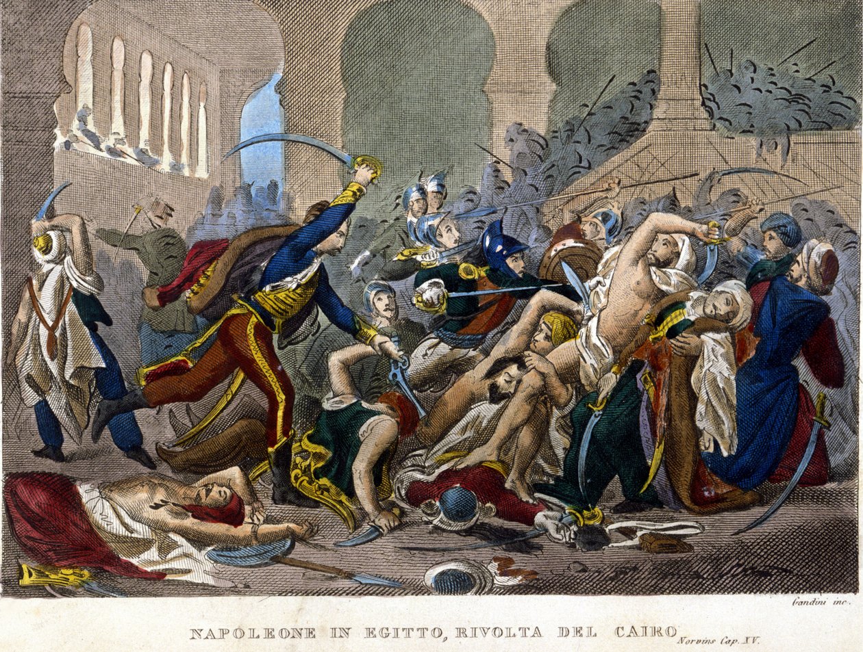 Kampagne (Ekspedition) af Egypten (1798-1801), Napoleon i Egypten: Cairo Revolt af Unknown artist