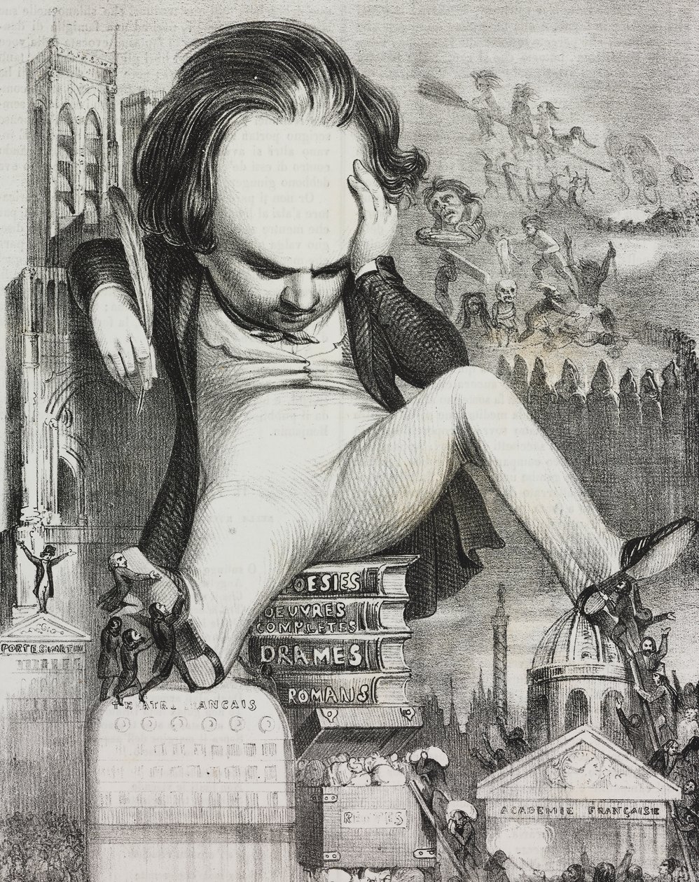 Karikatur af Victor Hugo (1802-1885) af Unknown artist