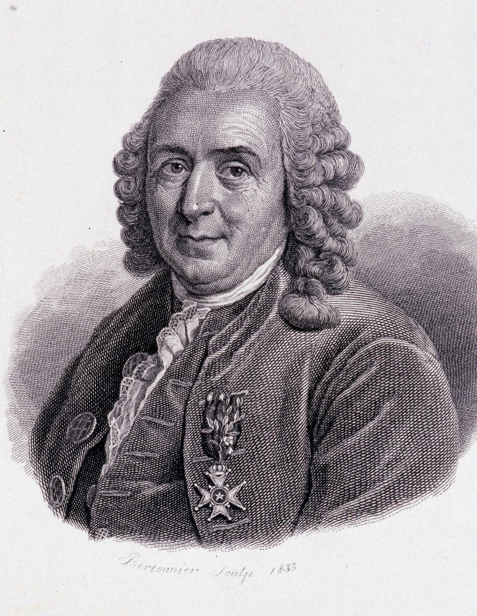 Carl Von Linné svensk naturforsker og forfatter (1707 - 1778) - i "Portræt af nyttige mænd"" af Unknown artist