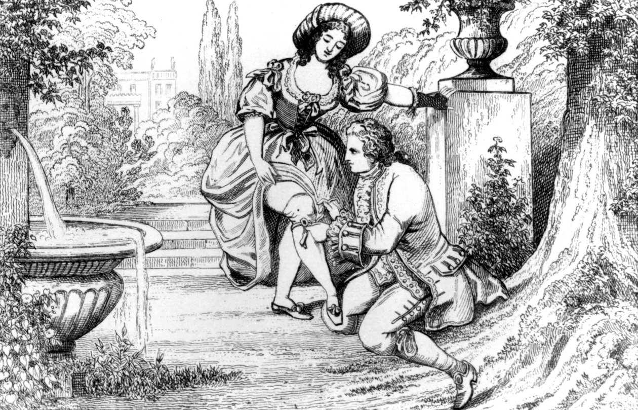 Catherine C. - i "History of my life" af Casanova, Bruxelles 1872. af Unknown artist