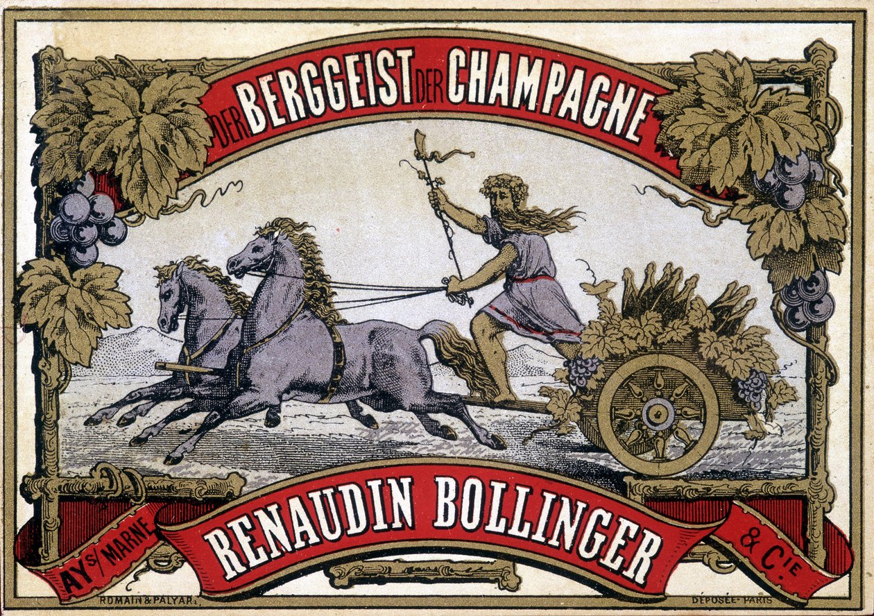 Champagnemærke "Renaudin Bollinger". af Unknown artist