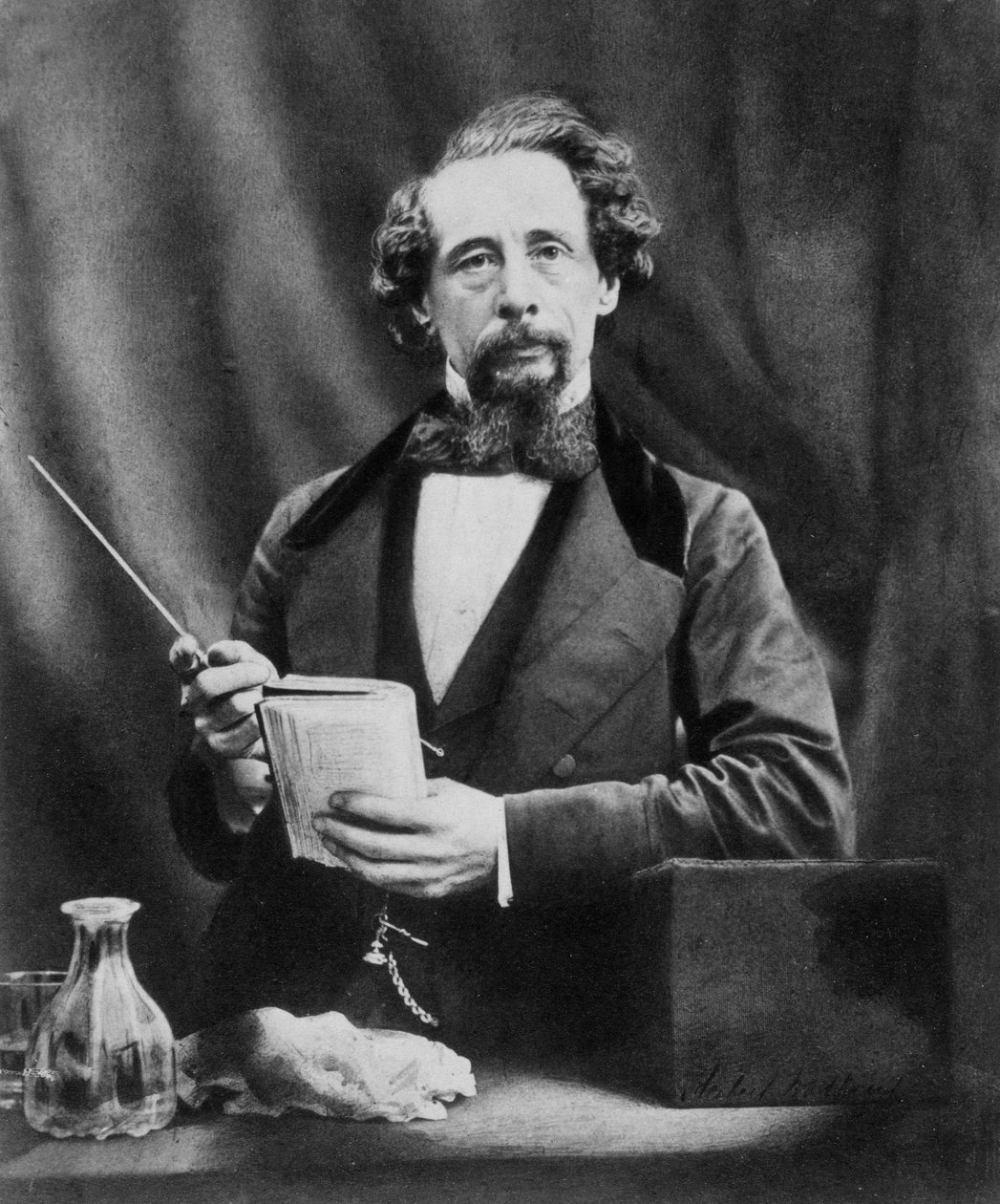 Charles Dickens (1812-1870) engelsk romanforfatter af Unknown artist