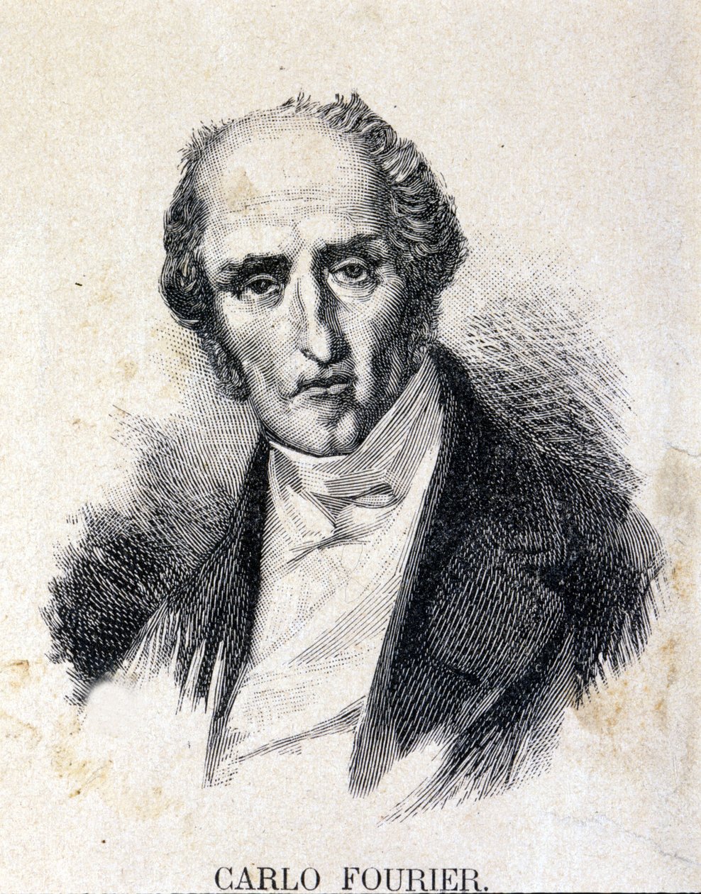 Charles Fourier (1772-1837), fransk filosof og økonom. af Unknown artist