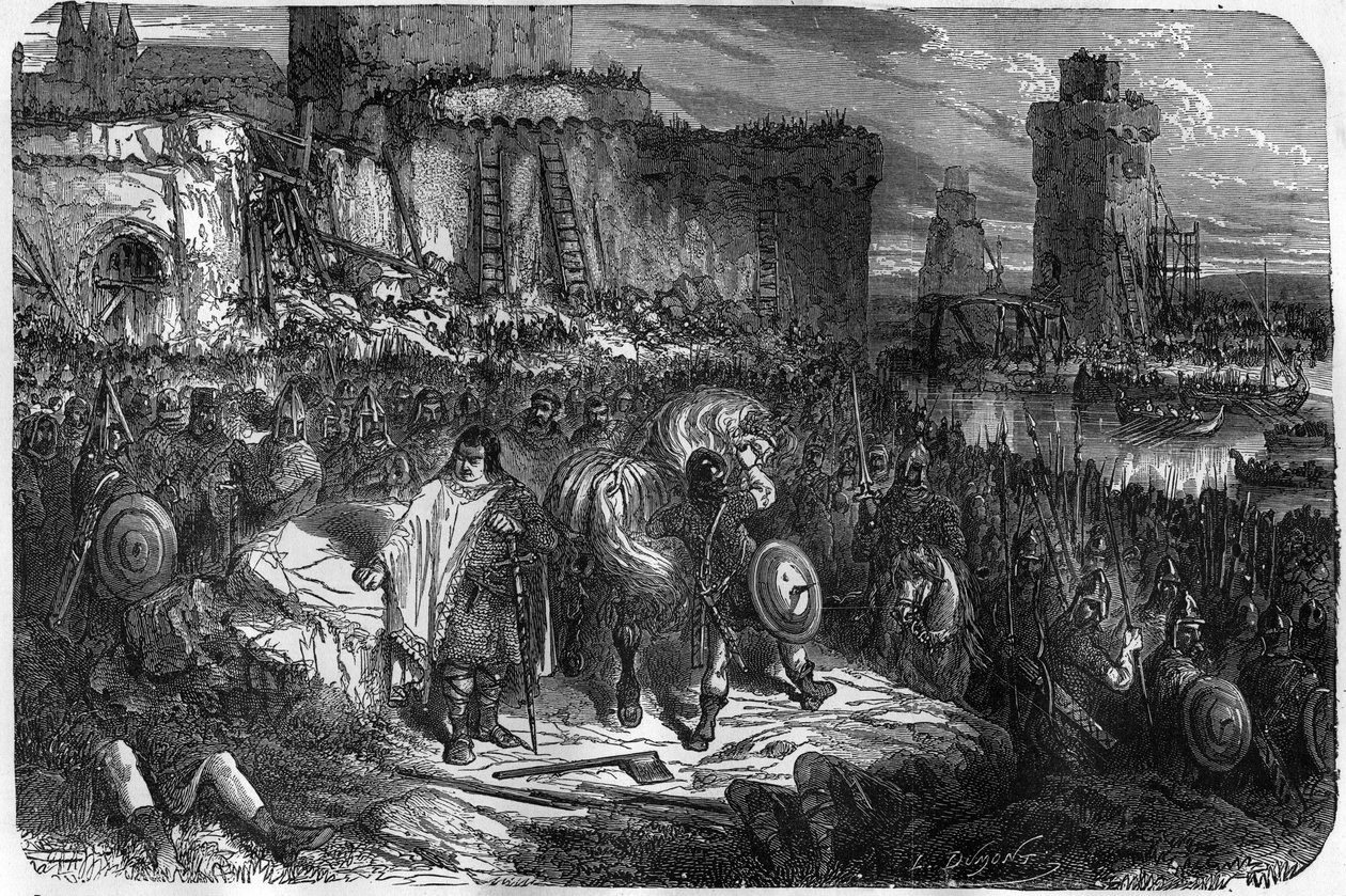 Karl III 3. Gros (839-888) Kejser af Vesten (881 - 887) og Regent af Frankrig (884 - 887) slog lejr under Paris