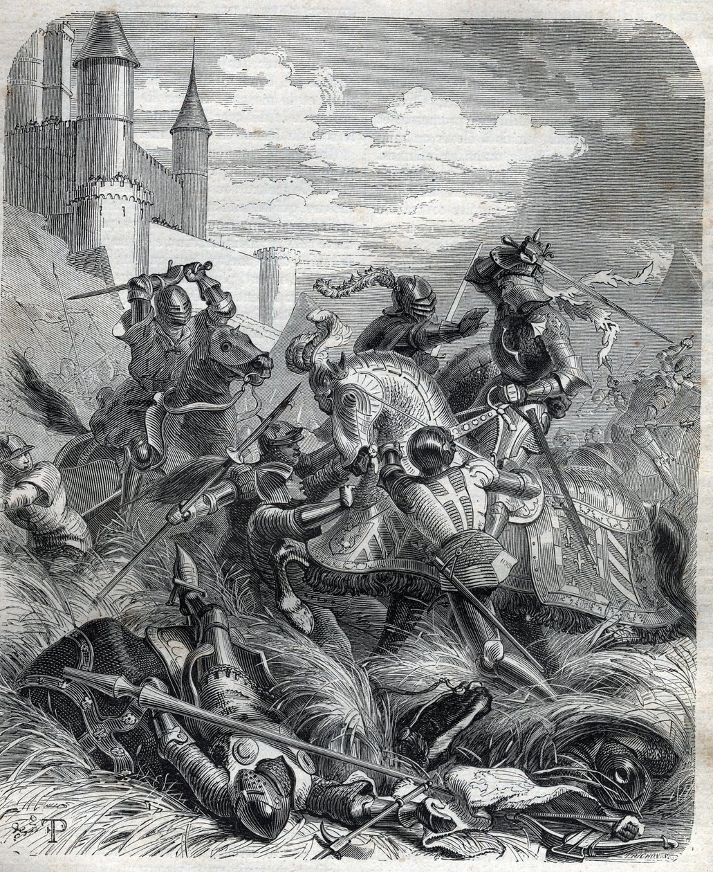 Charles III, kendt som Charles of Duras (Durazzo) konge af Napoli, gik ind i Napoli med folkets hjælp den 16. juli af Unknown artist