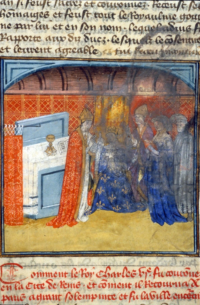Charles VI, 512, 468r: Ansøgning om autorisation til Toulouse kommunale bibliotek (tlf.: 05 62 27 66 66) af Unknown artist