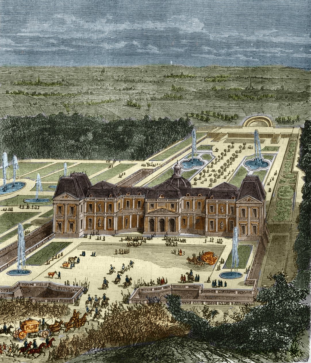 Chateau de Vaux Le Vicomte (Vaux-Le-Vicomte) på kong Ludvig XIV