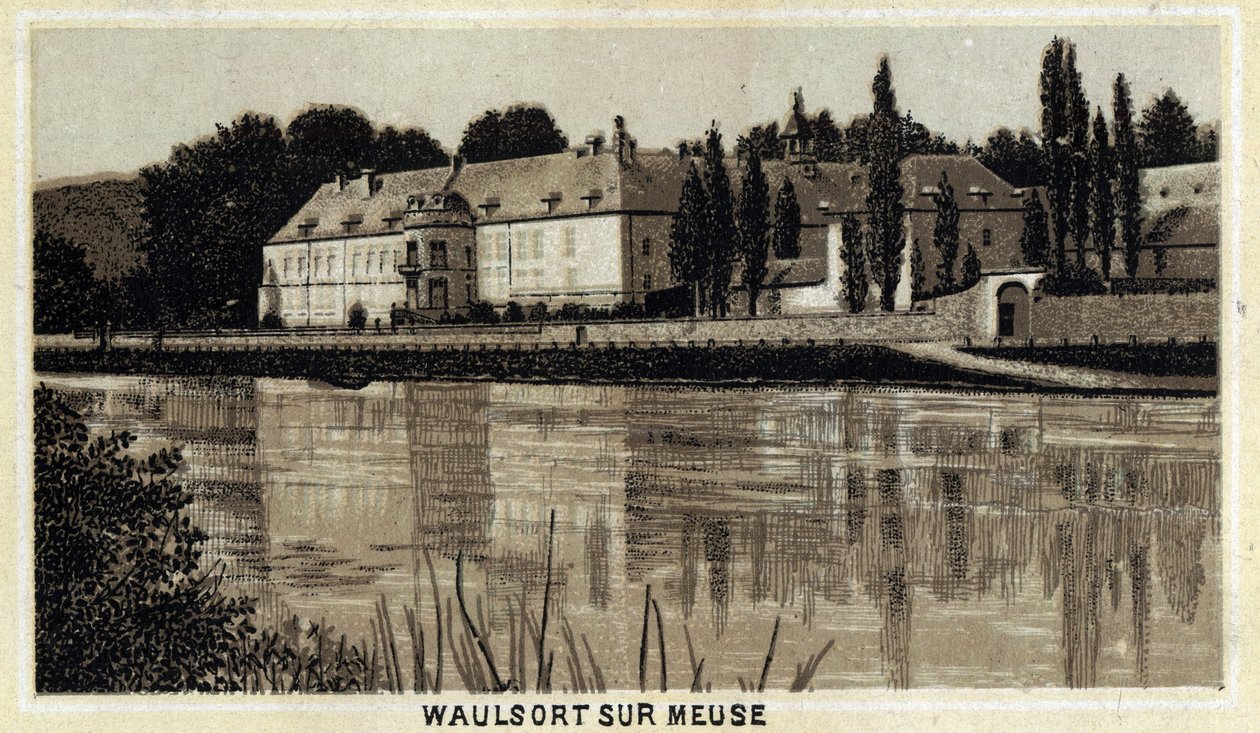 Chateau de Waulsort sur Meuse, Vallonien, Belgien. af Unknown artist