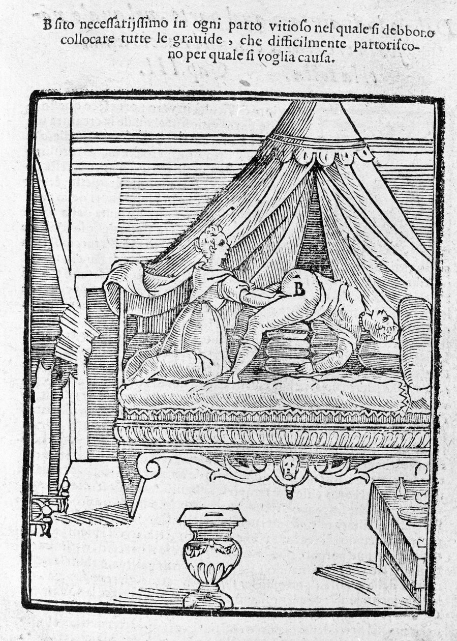 Fødselsscene efter "Della Commare" af Scipione Mercuri af Unknown artist