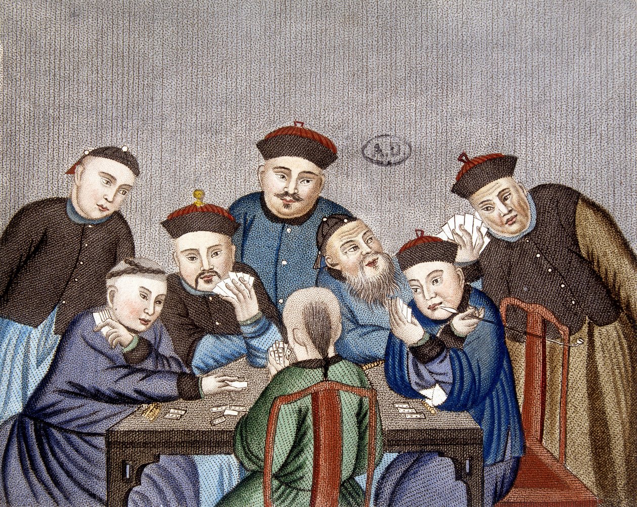 Kinesiske spillekort af Unknown artist