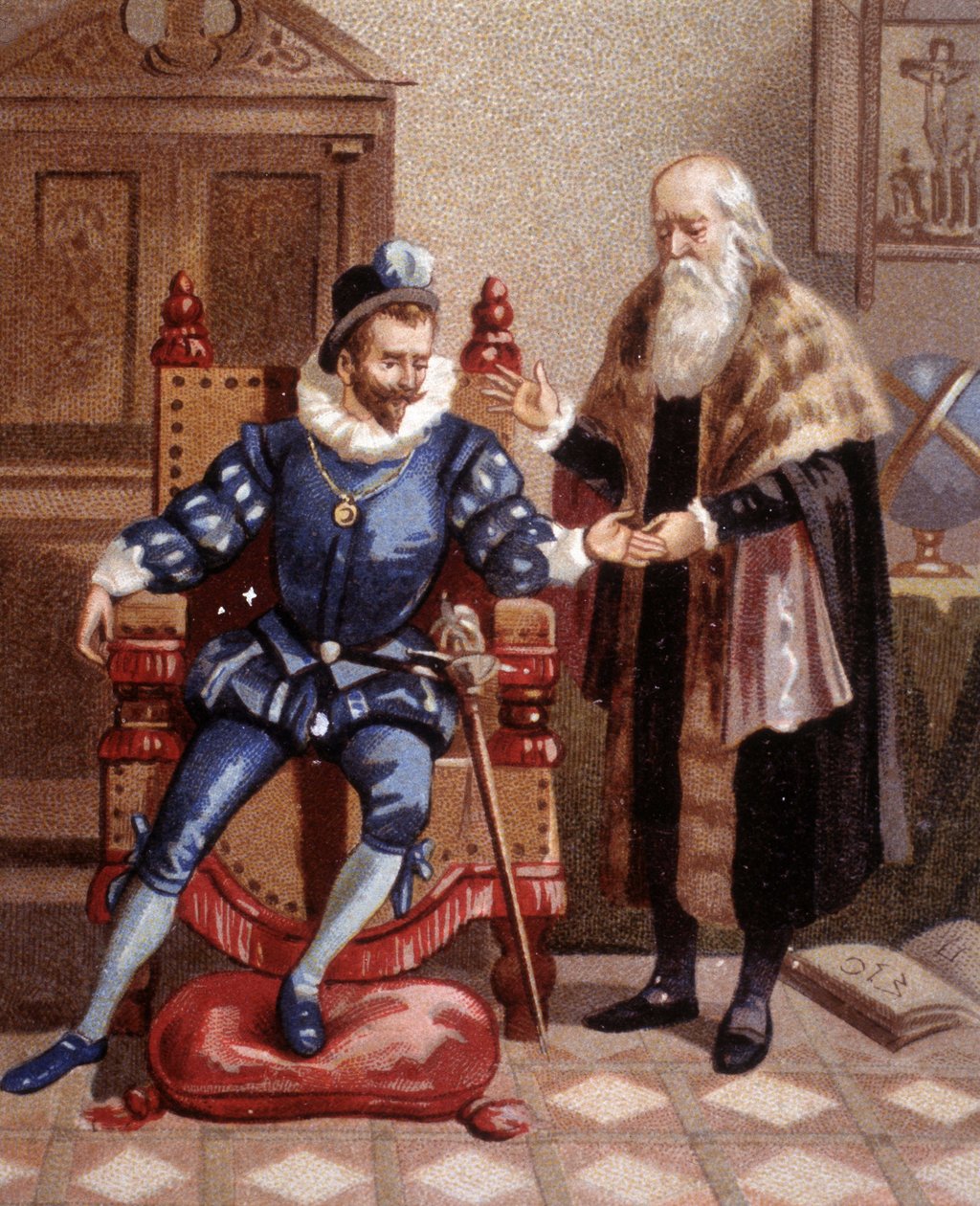 Chiromancer ved Cour des Valois af Unknown artist