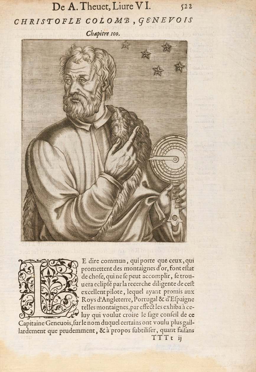 Christopher Columbus ved hjælp af Star Navigation af Unknown artist