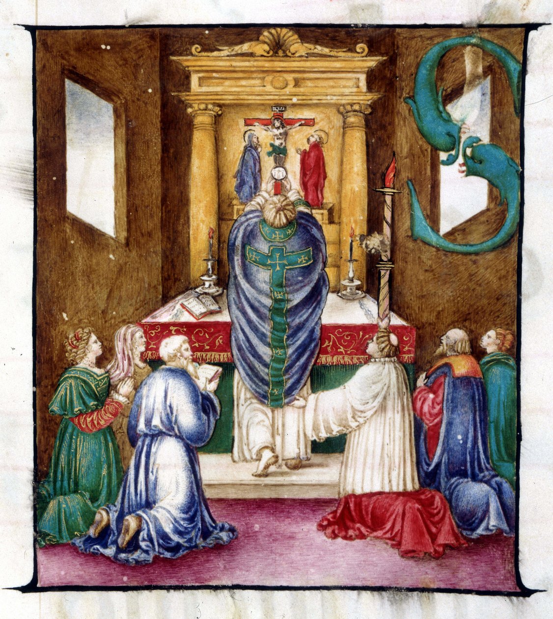 Jomfruens kirke kronet i Lodi. af Unknown artist