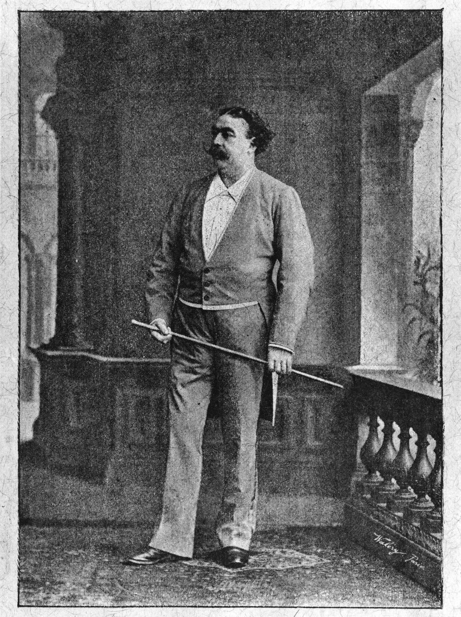 Cirkus: Mr. Claude Loyal - i ""Ecuyers et Ecuyères"", af Baron de Vaux. af Unknown artist
