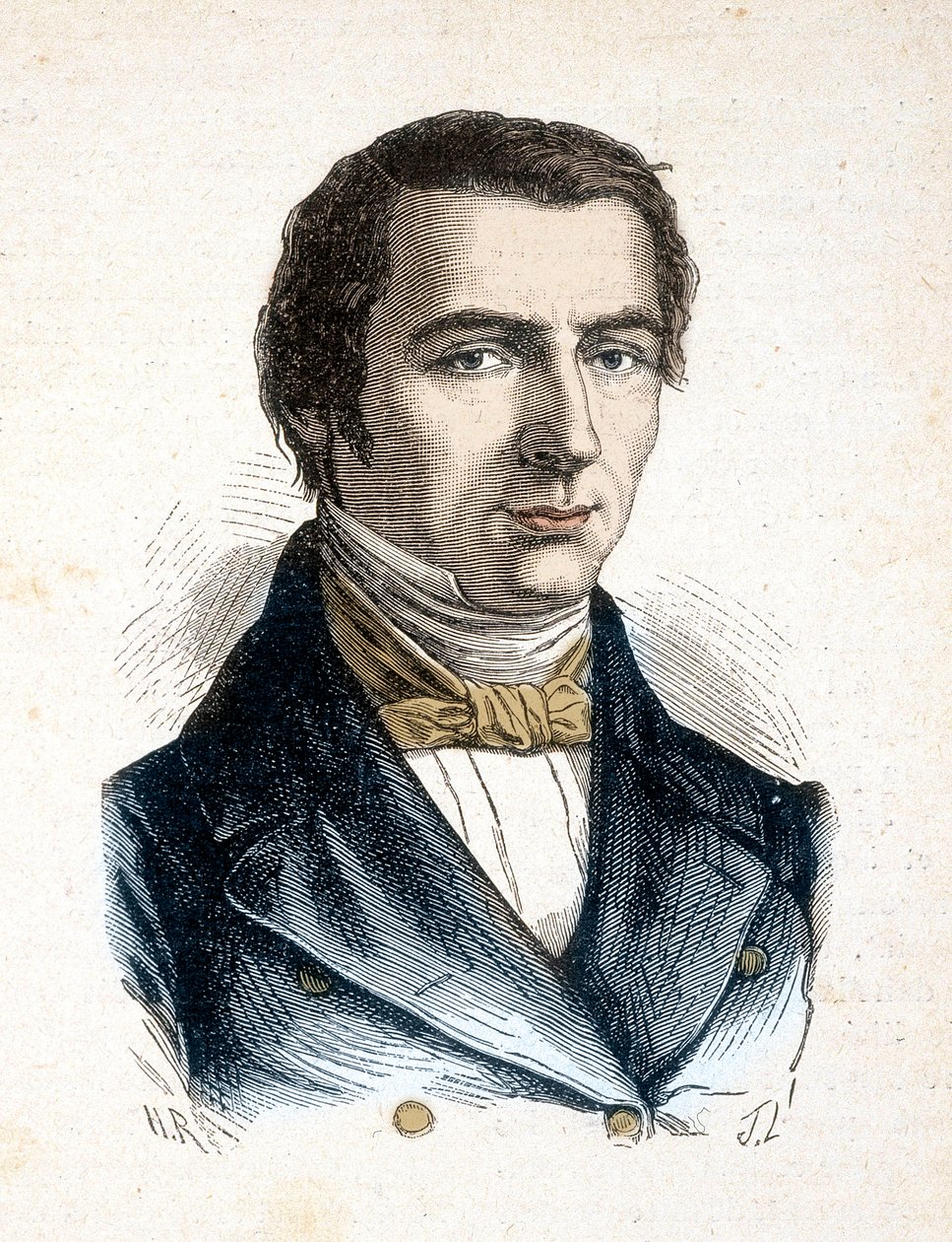 Claude Frederic Bastiat klassisk liberal teoretiker, politisk økonom - Portræt af Frederic Bastiat, Economiste (1801 - 1850) - i "" Les Contemporains", n.d. slutningen af ​​det 19. århundrede. af Unknown artist